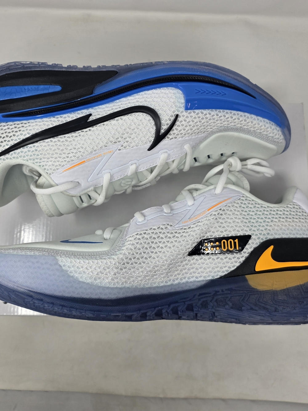 Nike Air Zoom GT Cut White Photo Blue Men's 10.5 CZ0175-103 New 1/2 BOX